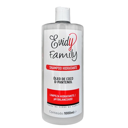 Evidy Shampoo Hidratação Óleo de Coco 1000ml