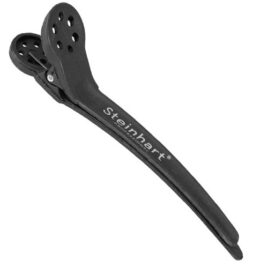 Pinça Cabelo Steinhart Carbono Preta Curta 6 Unidades