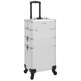 Mala Trolley Cinza Maquilhagem -Cabeleireiro-Estética