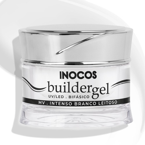 Builder Gel INOCOS Branco Leitoso Intenso de Média Viscosidade 50g