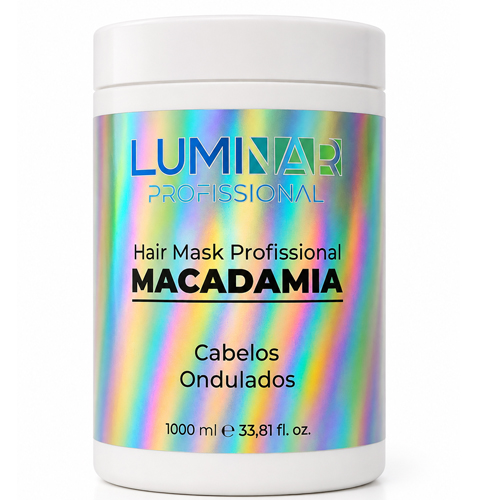 Luminar Máscara Macadamia Cabelos Ondulados 1000ml