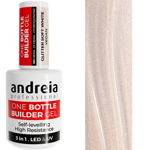 Andreia One Bottle Builder Gel 3 in 1 Glitter Soft 14ml