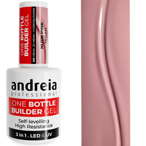 Andreia One Bottle Builder Gel 3 in 1 Nude Pink14ml