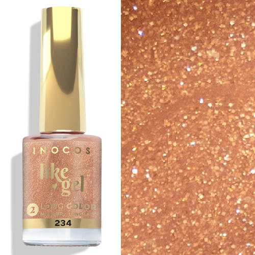 Like Gel INOCOS 234 Nude Caramelo Cintilante 11ml