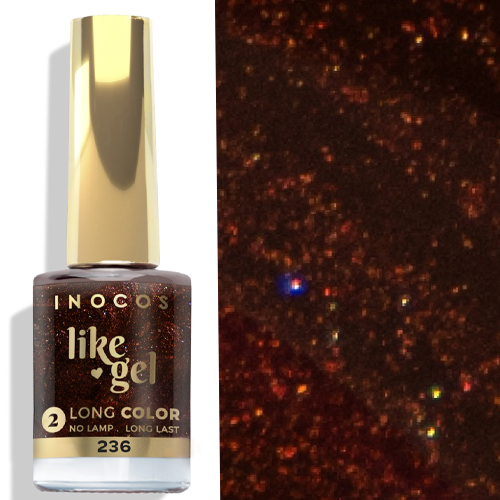 Like Gel INOCOS 236 Castanho Intenso Cintilante 11ml
