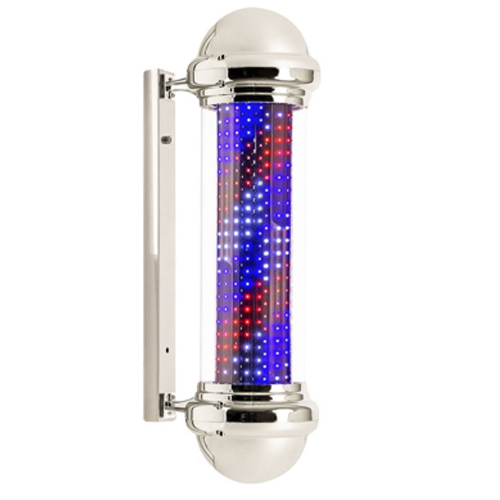 Polo Barbeiro Rotativo Led 75cm