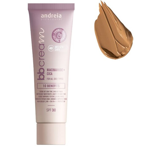 Andreia Bb Cream 40 Medium Dark SPF30 Hidratação E Proteção Solar