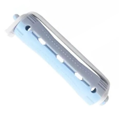 Bigoudi Cabelo Azul e Cinza Estreito 12 Unidades