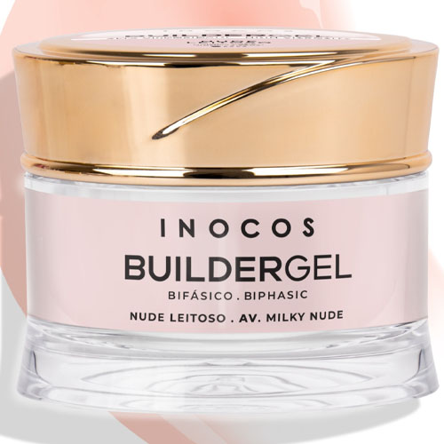 Builder Gel INOCOS Nude Leitoso de Alta Viscosidade 50g