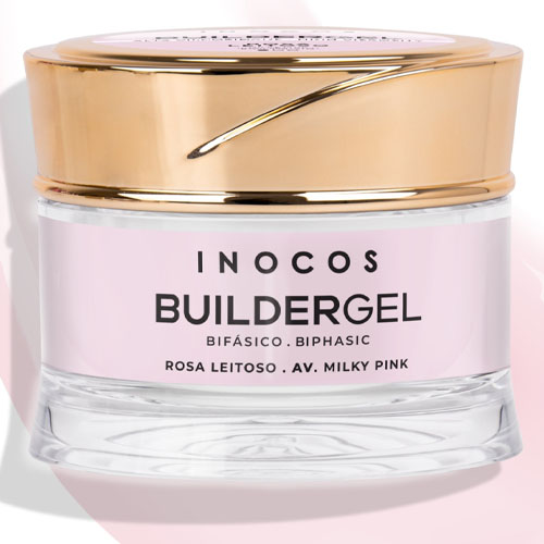 Builder Gel INOCOS Rosa Leitoso de Alta Viscosidade 50g