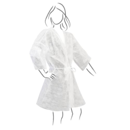 Kimono Branco Descartável 10 Unidades