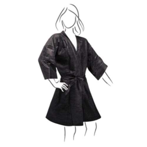 Kimono Preto Descartável 10 Unidades