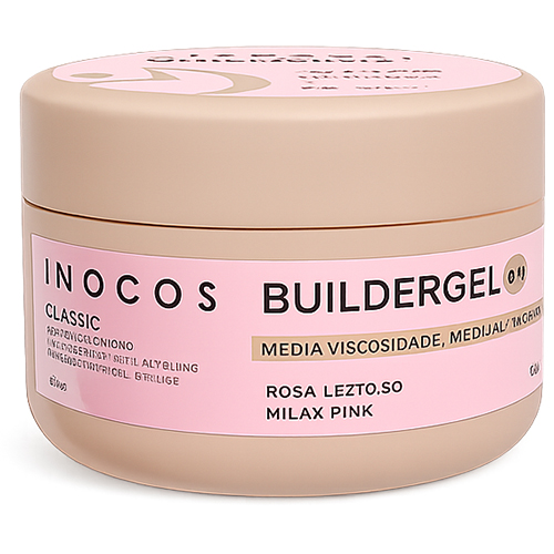 Builder Gel Classic INOCOS Rosa Leitoso de Média Viscosidade 50g