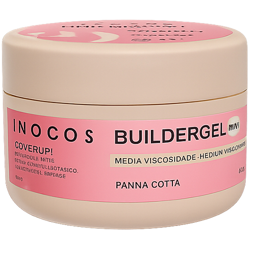 Builder Gel Cover Up INOCOS Panacota de Média Viscosidade 50g