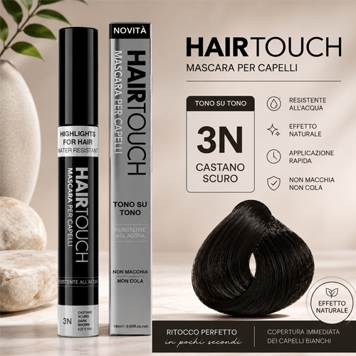 Renee Blanche Hair Touch Máscara 3-Castanho Escuro