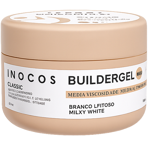 Builder Gel Classic INOCOS Branco Leitoso de Média Viscosidade 50g