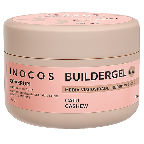 Builder Gel Cover Up INOCOS Caju Média Viscosidade 50g