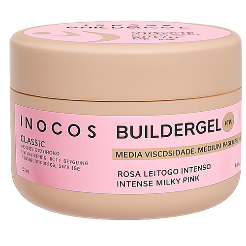 Builder INOCOS Rosa Leitoso Intenso Média Viscosidade 50g