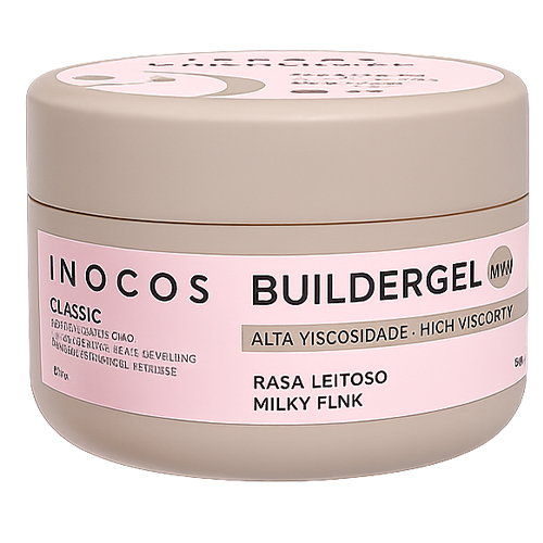 Builder INOCOS Rosa Leitoso de Alta Viscosidade 50g