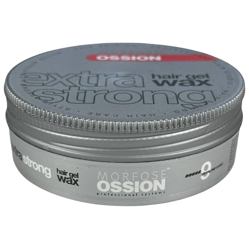 Ossion Hair Gel Wax Extra Strong Grey 175ml-Força 9