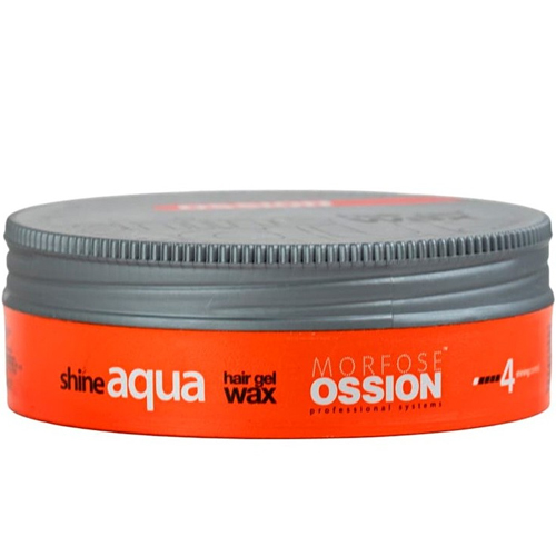 Ossion Hair Wax Gel Shine Aqua Orange 175ml-Força 4