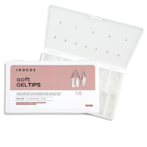 Soft Gel Tips INOCOS Medium Round S6-500unidades
