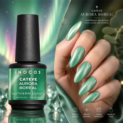 Verniz Gel INOCOS Cateye Aurora Boreal 15ml