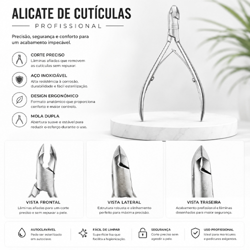 Alicate Cutículas INOCOS 5mm NP3