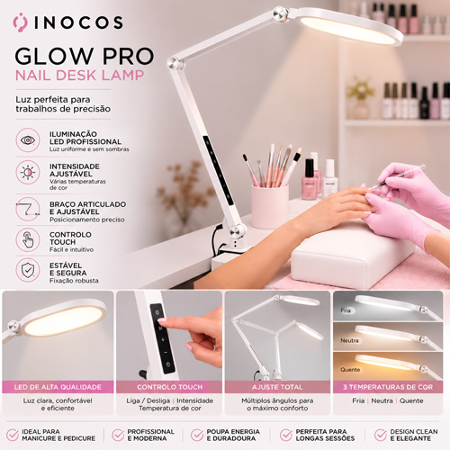Candieiro Glow Pro Nail Desk INOCOS-93.04.026