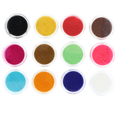 Glitter Para Nail Art Sortido 0.5g-12 cores