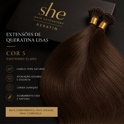 She Extensões de Queratina Lisas 5