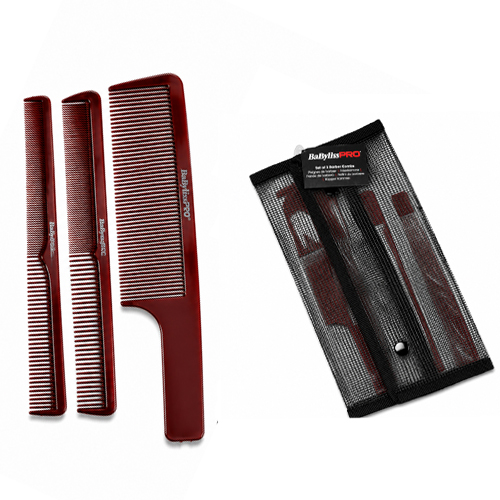 Babyliss Set 3 Pentes Barbeiro Bordeaux