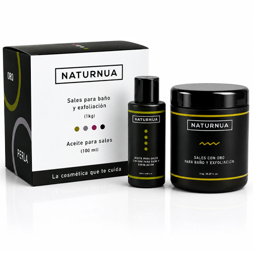 Naturnua Sais de Banho e Esfoliação com Ouro 1kg