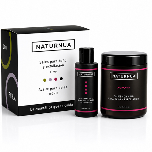 Naturnua Sais de Banho e Esfoliação com Vinho 1kg
