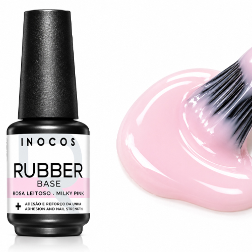 Inocos Rubber Base Rosa Leitoso 15ml