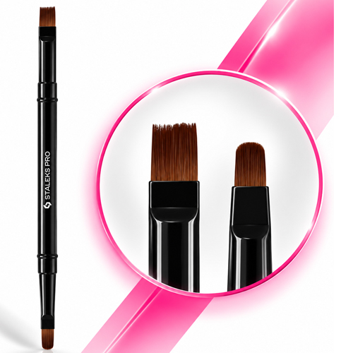 STALEKS EXPERT 04-08-Pincel Dupla Face Gel 7 mm-Gel 10 mm
