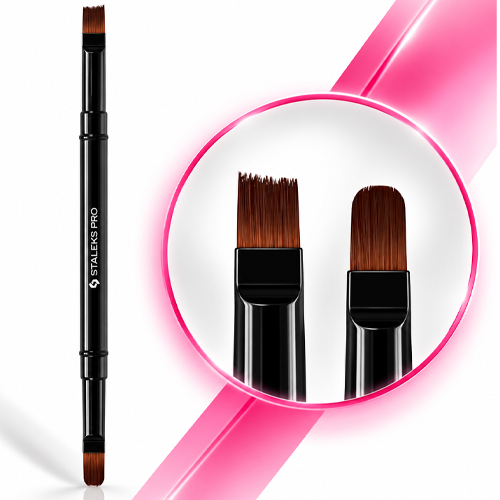 STALEKS EXPERT 06-10–Pincel Dupla Face Gel 11 mm/Gel 7 mm