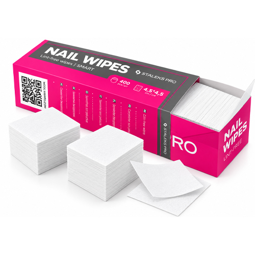 STALEKS Pro Nail Wipes Sem Fiapos 400 Unidades
